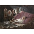 thumbnail image 2 of Lucjan Wędrychowski 14x11 Black Ornate Wood Framed Double Matted Museum Art Print Titled: Quack Doctor (1895), 2 of 5