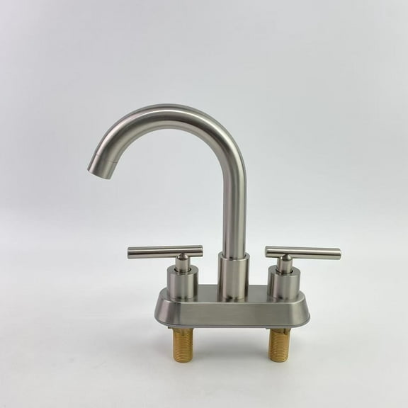 Vexira Faucets,4 Inch Centerset Bathroom Faucet for Sink 2 Holes 3 Holes，Two Handles Bathroom Sink Faucet