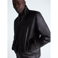 thumbnail image 6 of Free Assembly Men's Leather Jacket with Zip Pockets, Sizes XS-2XL, 6 of 7