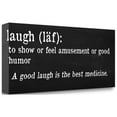 thumbnail image 2 of Tangletown Fine Art Laugh Definition by Anna Quach Poster Frame - 12 x 28 x 1.5 in., 2 of 2
