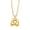Gold A, variant on Chunky Bubble Letter Initial Necklace for Women Trendy Cute Charm Pendant Personalized Alphabet Silver Balloon Letters S Necklaces