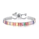 thumbnail image 1 of Pulsera de circonitas de color europeo y americano para mujer, cadena de tenis de cristal ajustable con diamantes, 1 of 6
