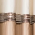 thumbnail image 3 of Stripe Shower Curtain, Beige and Brown, 3 of 8