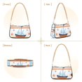 thumbnail image 7 of FORMRS Womens Shoulder Bag with Chain Strap Clutch Purse Cute Tote Handbag, Blue Nautical Pattern, 7 of 7