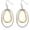 double hoop, variant on Vintage Two Tone Dangle Earrings For Women Gold And Silver Teardrop Hoops Mixed Metal Jewelry Boho Earrings[j9745]