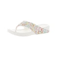 thumbnail image 2 of Bzees Womens Villa Print Slip On Thong Flip-Flops, 2 of 4