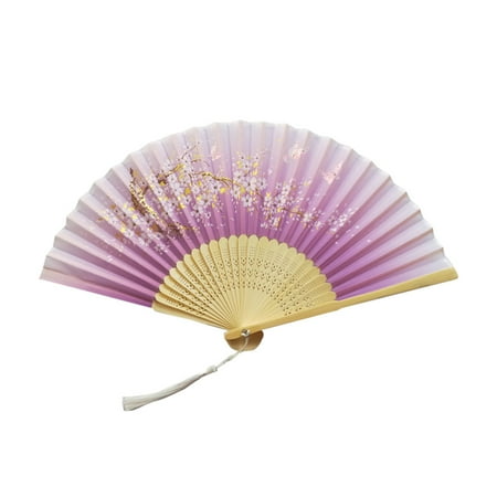 

Feokm 1 fan Folding Fans Handheld Fans Bamboo Fans Women s Hollowed Bamboo Hand Holding Fan