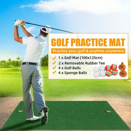 Premium Golf Mat Portable Turf Golf Chipping Pad With Rubber