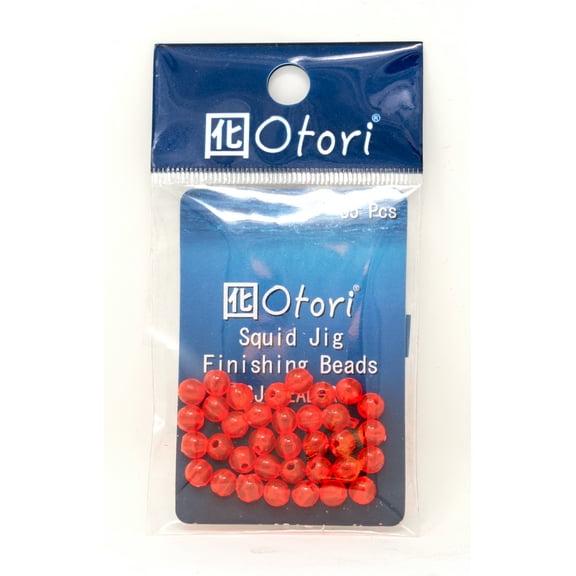 Otori Squid Jig Finish Beads 5MM Red 35pcs BEAUOSJ-BD-R5