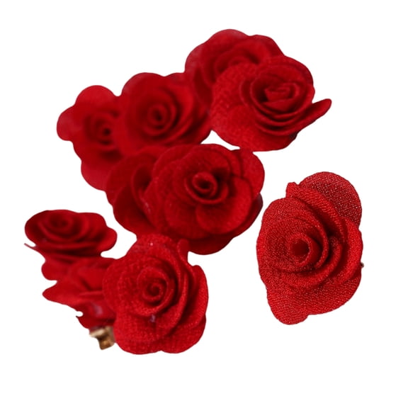 Pack of 10 Rose Flower Hair Clip Elegant Design NonSlip Teeth Barrettes for Women Girls Daily Hair Styling Accessories