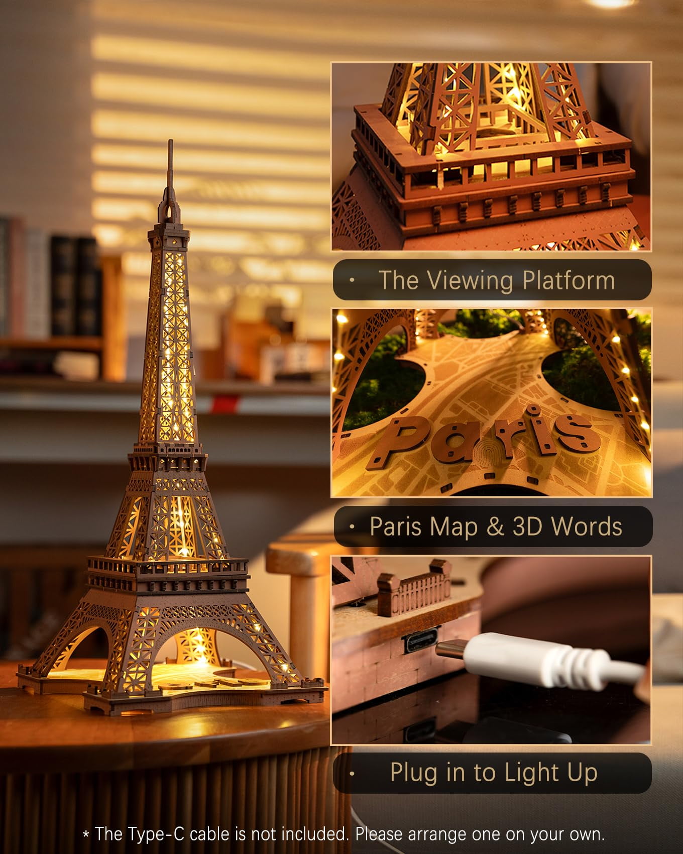 La-Tour Eiffel - Paris, 3D Puzzle – Conundrum House