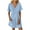 womens dresses summer-Light Blue, variant on Summer Brilliant Summer Womens Dresses Plus Size New Short Sleeve-Neck Solid Color Pocket Dress Short Sleeve-Neck Dress Purple L