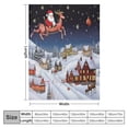 thumbnail image 4 of ARISTURING  Christmas Blankets and Throws,Holiday Throw Blanket for Couch Sofa &amp; Bed,Christmas Snowman Moose Sherpa Throw Blanket,Thick Winter Warm Cozy Flannel Santa Claus, 4 of 6