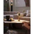 thumbnail image 3 of Currey And Company 6700-0010 Traverse 13" Tall Led Buffet Table Lamp - Brass, 3 of 7