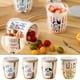 thumbnail image 1 of Vaso portátil para ensalada de frutas con tenedor y cuchara - Recipiente de doble capa para conservar frescos y escurrir para picnic, oficina y viajes, 1 of 6