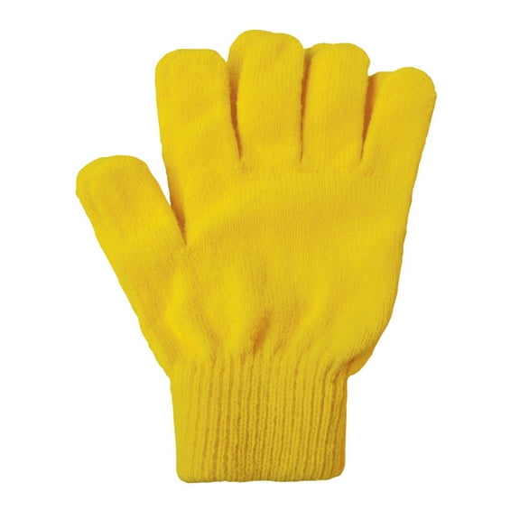 A&R Sports Knit Gloves, One Size Fits Most - Gold