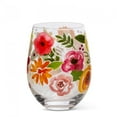 thumbnail image 1 of Bold Floral Stemless Wine Glass, 1 of 2