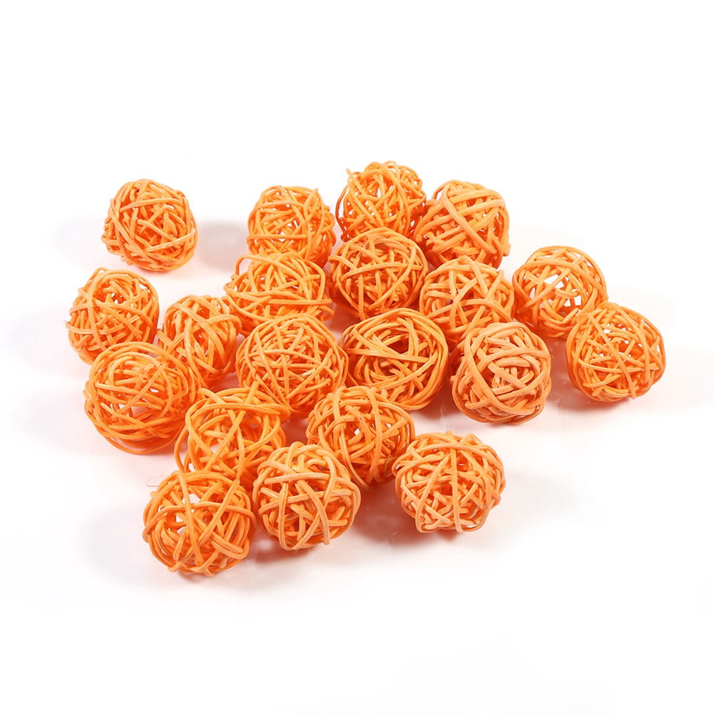 HERCHR Rattan Balls, 20Pcs Decorative Rattan Balls Ornaments Wedding