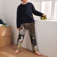 thumbnail image 5 of Xecao Cat Family Print Teenagers' Pajama Pants Long Sleep Pants Soft Elastic Waist Pajama Bottoms Elastic waist with 2 Pockets 5-16 Years-XS(5-6), 5 of 6