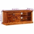thumbnail image 2 of vidaXL TV Stand Solid Wood Sheesham 35.4"x11.8"x15.7", 2 of 11