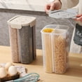 thumbnail image 7 of Hovmgk Airtight Cereal Storage Container, 5L Food Storage for Grains, Flour, Sugar, Rice, Nuts, Snacks, Beige, Leak-Proof & Space-Saving Kitchen Pantry Organization, Easy to Clean, 7 of 7