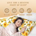 thumbnail image 6 of Rateoe Long Body Pillow Cover, 20x54 Inches Body Pillow Cases, Soft Brushed Microfiber Zipper Design, Classical Cute Sunflower -Pillows Not Included, 6 of 7