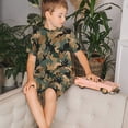 thumbnail image 4 of Balery Camouflage Rabbit Conjunto de Pijama Infantil de Manga Corta con Estampado – Ropa de Dormir de Algodón Suave-Large, 4 of 6