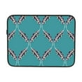 thumbnail image 7 of Leafy Trellis on Teal 15 inch Portable Laptop Sleeve Compatible with MacBook Air Notebook Computer Case for Men Women College School Students, 7 of 7