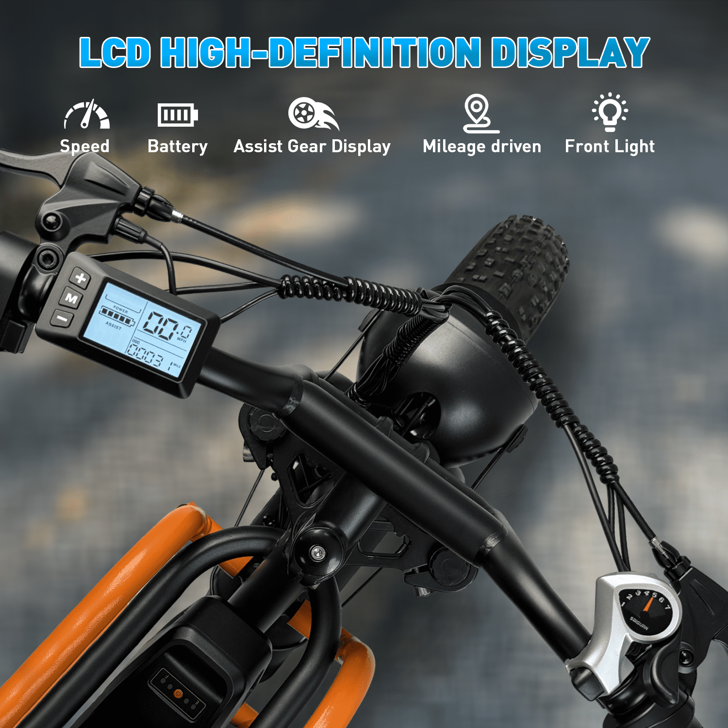 Goku Electric Bike 1500W Peak, 20" Fat Tire E-Mountain Bike, 30MPH Ebike for Adults, 48V 18Ah Battery, 7-Speed & UL 2849