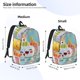 thumbnail image 2 of Fotbe Kawaii Sushi Characters Delight Mochila de Lona con Estampado, Mochila Duradera, Mochila Versátil de Alta Calidad, Mochila Compacta Vintage-Medium, 2 of 5