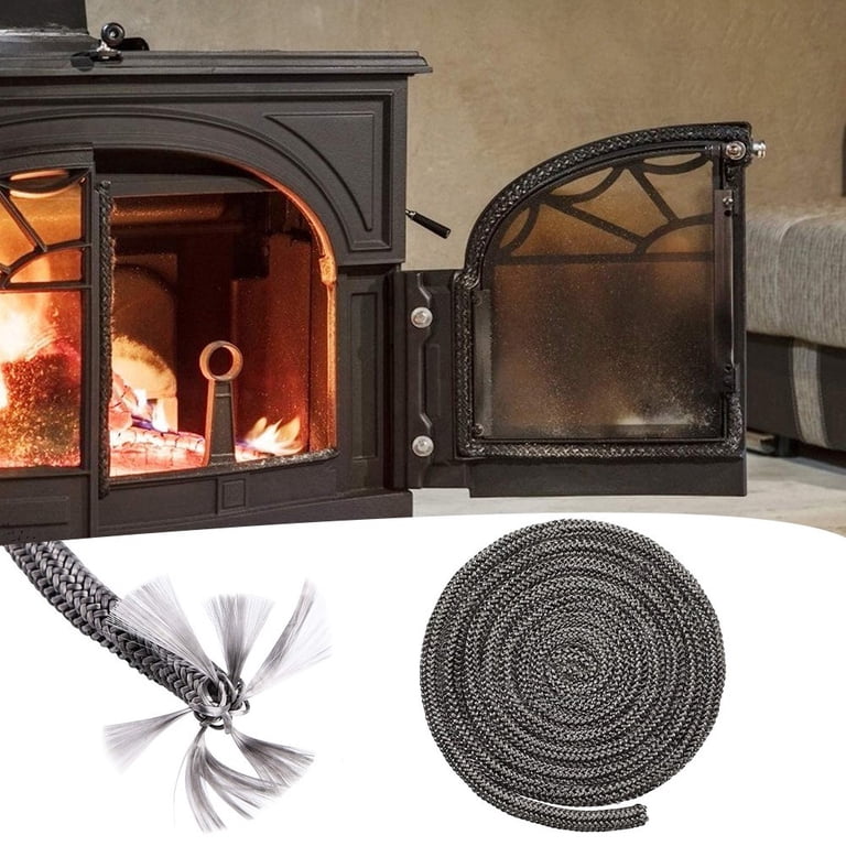 Wood Stove Door Gasket Stove Fiberglass Cord Wood Stove Rope Seal Replacement  Gasket for Woodburning Stoves Graphite Impregnated Fiberglass Gaskets -  Walmart.com