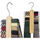 thumbnail image 2 of Juego de 2 ganchos para corbatas, colgadores para corbatas, colgadores para corbatas de madera, bufandas, cinturones, corbatas y accesorios (1 pieza blanco, 1 pieza de madera), 2 of 4