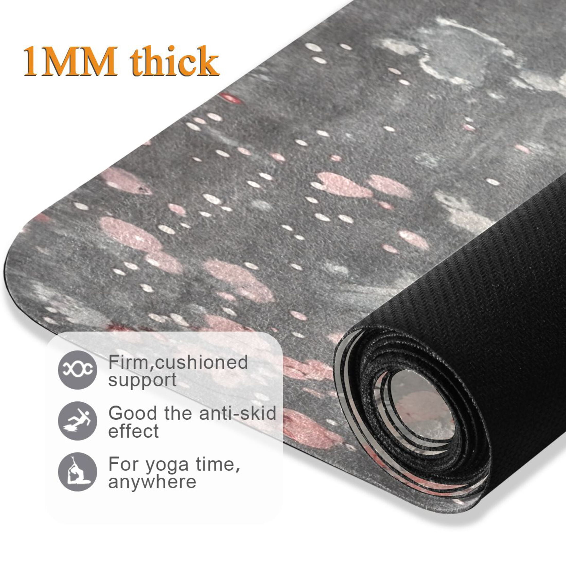 BZSMCE Yoga Mat Women Goldfishs Painting Fitness Mat