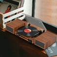 thumbnail image 5 of Udreamer Record Player,Vinyl Bluetooth Record player with speakers, Turntables for vinyl records, Brown,Lights Logo, 5 of 15
