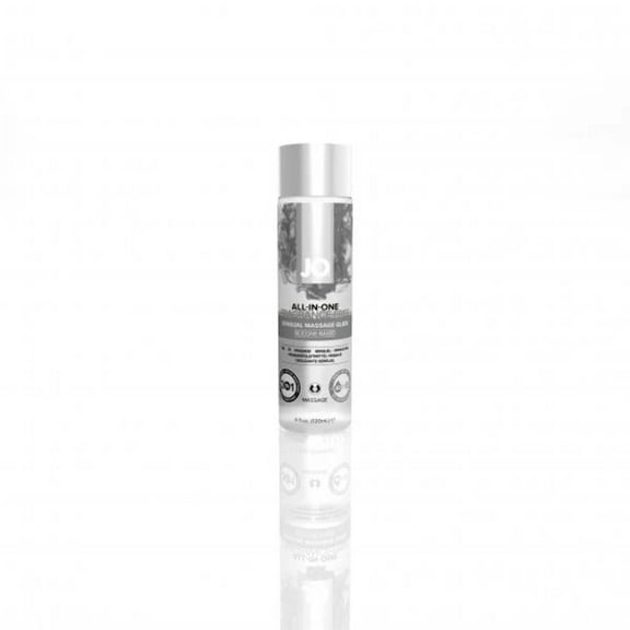 JO All-in-One Silicone-Based Personal Lubricant, Long-Lasting Lube & Massage Glide Oil, Fragrance-Free, 4 fl oz