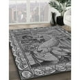 thumbnail image 2 of Ahgly Company Indoor Rectangle Patterned Dark Gray Area Rugs, 3' x 5', 2 of 6