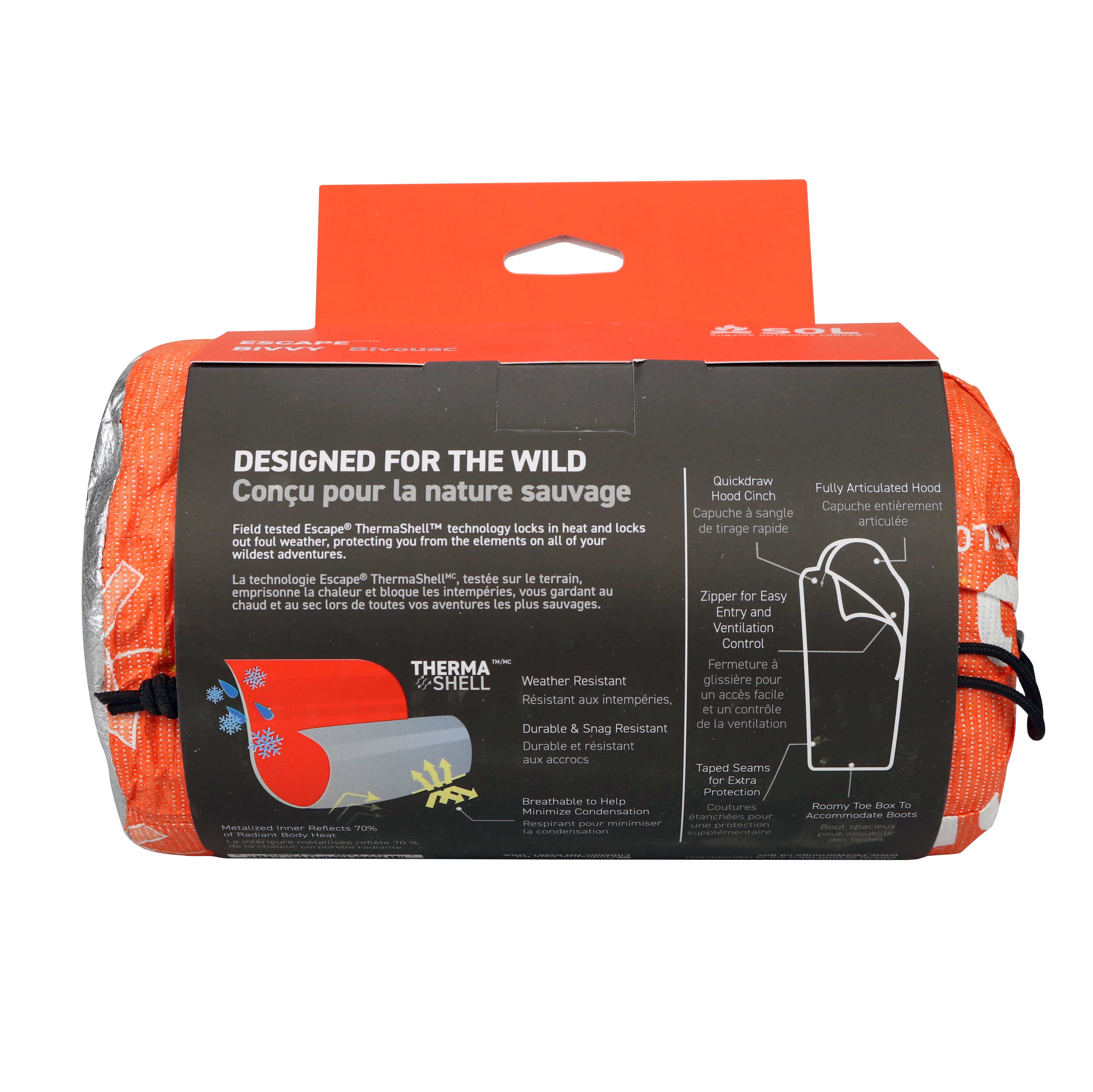 SOL Escape Bivvy with Hood, Body Heat Reflector, Waterproof