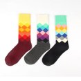 thumbnail image 3 of Calcetines de algodón peinado Sunnimix estilo británico multicolor Un tamaño, 3 of 7