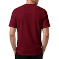 thumbnail image 5 of Hearthz Mens Henley Shirts 3 Button Mens Short Sleeves Shirts Basic Breathable Moisture Wicking Men's Athletic Shirts & Tees Wine S, 5 of 7