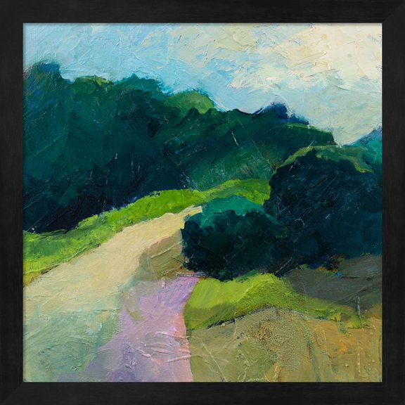 Great Art Now A Different Day, a Different Walk by Toby Gordon, Framed Wall Art, 13.25W x 13.25H