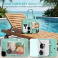 thumbnail image 4 of 6Pcs Bogg Bag Accessory Set White Insert Pouch Phone Holder Hooks Keychain for Beach Tote Gift, 4 of 8