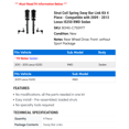 thumbnail image 2 of Strut Coil Spring Sway Bar Link Kit 4 Piece - Compatible with 2009 - 2013 IS250 RWD Sedan 2010 2011 2012, 2 of 2