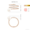 thumbnail image 5 of ANGARA Freshwater Cultured Pearl Spiral Wrap Ring in 14K Rose Gold for Women | June Birthstone, Birthday, Anniversary, Jewelry Gift for Women | Pearl Ring, 5 of 8