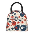 thumbnail image 2 of Men'S And Women'S Universal Portable Lunch Bag Large Hand Insulated Lunch Bag 10.4×8.6in For Picnicdaily Go Out To Play And Work Independence Day Theme Star (2), 2 of 8