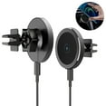 thumbnail image 2 of Magnetic Wireless Car Charger for iPhone 13/12 Pro/12 Mini/12 Pro Max, 15W Fast Car Charger Mount Compatible with Magsafe Charger, 2 of 9