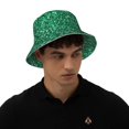 thumbnail image 4 of Balery Green Glitter Sombreros para el sol para hombre y mujer, sombrero de pescador con UPF 50+, 4 of 6