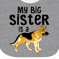 thumbnail image 4 of Inktastic My Big Sister is a German Shepherd Boys or Girls Baby Bib, 4 of 4