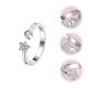 thumbnail image 5 of 1 anillo de moda sencillo con apertura para el dedo, elegante decoración para el dedo de mujer., 5 of 6