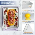 thumbnail image 3 of wqlpp-Baking Sheet Pan with Rack Set, Stainless Steel Toaster Oven Pans Tray & Cooling Racks for Cookie/Jelly Roll/Bacon/Meat, Commercial Metal & Rust-free, Dishwasher Safe (9 Inch), 3 of 4