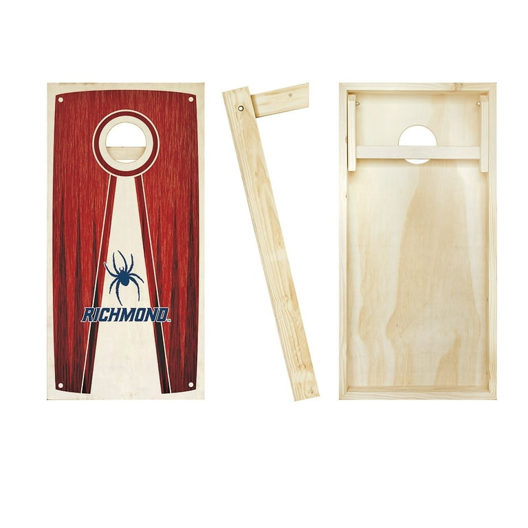 Skip's Garage Richmond Spiders Stained Pyramid Solid Wood Cornhole Board Set, Size: No Accessories